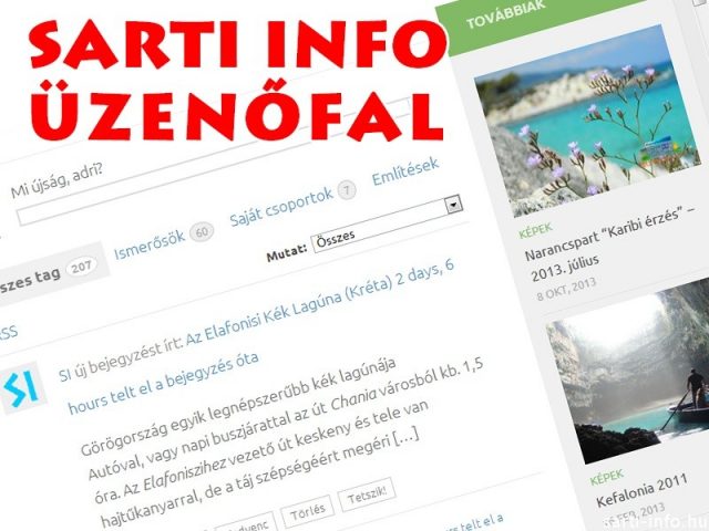 Sarti Info üzenőfal